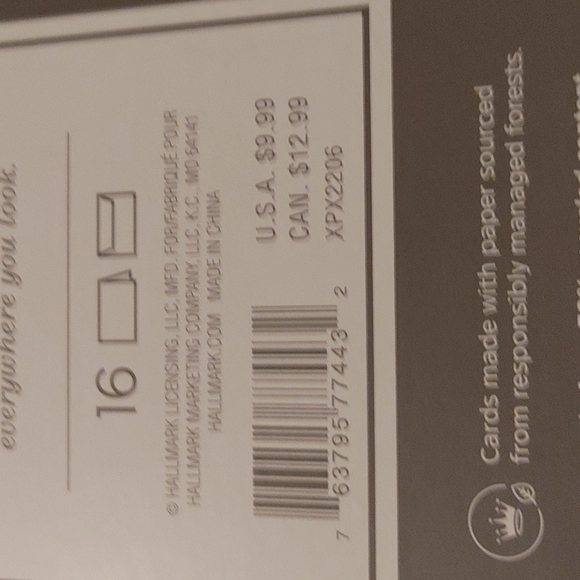 Hallmark 16 count Cards w envelopes winter scene. NWT - Picture 4 of 5